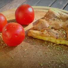 Przepis na Puszysty omlet z pomidorami i mozarellą