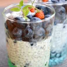 Przepis na Chia z jogurtem naturalnym i borówkami czyli mleczne śniadanie na rozpoczęcie roku szkolnego