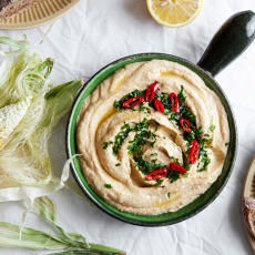 Przepis na HUMMUS Z KUKURYDZĄ