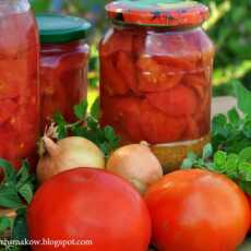 Przepis na Pomidory zaprawiane z bazylią i oregano