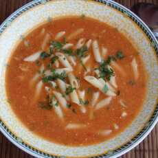 Przepis na Zupa pomidorowa ze świeżych pieczonych pomidorów