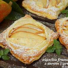 Przepis na Ciastka francuskie z gruszką i serem