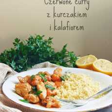 Przepis na Czerwone curry z kurczakiem i kalafiorem