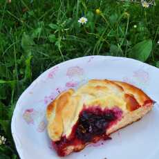 Przepis na Drożdżówki z serem i konfiturą z wiśni/Buns with curd cheese and cherry jam