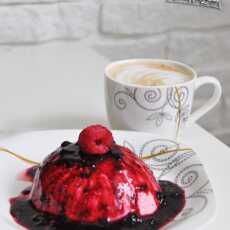 Przepis na Malinowa panna cotta na jogurcie/Raspberry yogurt panna cotta 