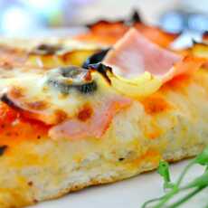 Przepis na Domowa pizza na grubym spodzie - najlepsza na świecie
