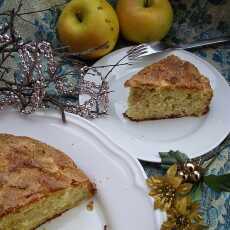 Przepis na Ciasto z jabłkami z cukrową skorupką 