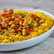Przepis na Ryż curry z kurczakiem i warzywami