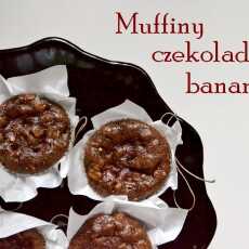 Przepis na Muffiny czekoladowo - bananowe