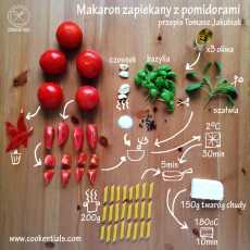 Przepis na Przepis na makaron zapiekany z pomidorami i białym serem