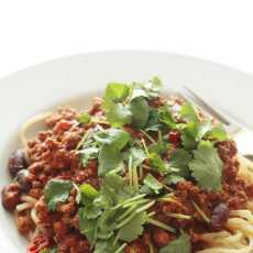 Przepis na SPAGHETTI CHILLI CON CARNE 