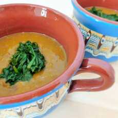 Przepis na Aromatyczna zupa z zielonej soczewicy i marchewki
