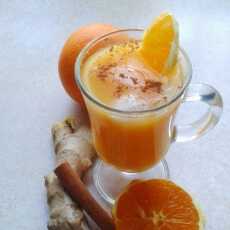 Przepis na Napój pomarańczowy z cynamonem i imbirem