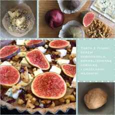 Przepis na Tarta ze świeżymi figami, serem gorgonzola i karmelizowaną cebulką
