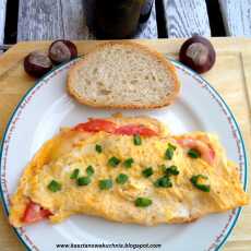 Przepis na Omlet z serem i pomidorem
