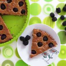 Przepis na Pełnoziarniste ciast(k)o owsiane z jeżynami (Zdrowe słodycze #4)