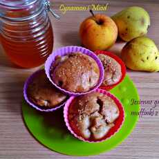 Przepis na Jesienne muffinki z gruszkami i miodem