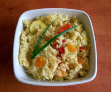 Przepis na Risotto z ryżu Arborio z warzywami i kurczakiem