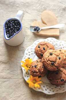 Przepis na Bezglutenowe muffinki z jagodami z mąki kasztanowej od Free Delikatesy Ekologiczne