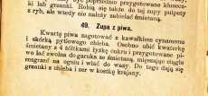 Przepis na ZUPA PIWNA – Z PORADNIKA DLA MŁODYCH GOSPODYŃ