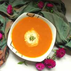 Przepis na Zupa krem z bakłażanów i papryki
