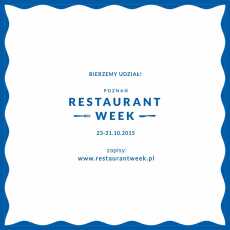 Przepis na Zapowiedź Restaurant Week w Poznaniu