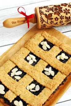 Przepis na Mazurek śliwkowo-winny dla mamy / Prunes & wine shortcrust pastry for Mother’s Day