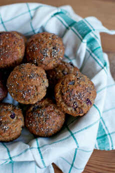 Przepis na Muffiny bananowe z czereśniami (bezglutenowe)