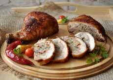 Przepis na Ćwiartki kurczaka faszerowane mięsem mielonym i papryką
