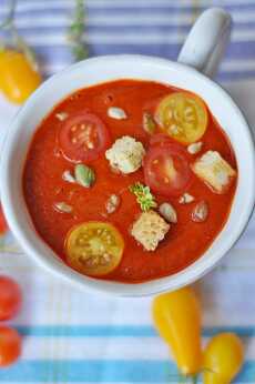 Przepis na Pomidorowa zupa krem ze świeżych pomidorów