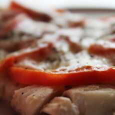 Przepis na Zapiekana ryba z pomidorami i mozzarellą 
