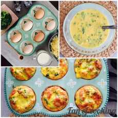 Przepis na Wytrawne muffinki jajeczne z brokułami