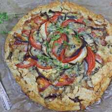 Przepis na Tarta z gorgonzolą, pomidorami i bakłażanem