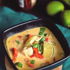Przepis na Z cyklu poznajemy smaki wschodu: Tom Kha Gai- kokosowa zupa z kurczakiem