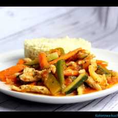 Przepis na Dietetyczny kurczak z warzywami i kaszą jaglaną