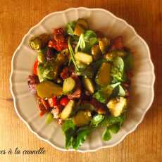 Przepis na Sałatka z brukselką i smażoną wątróbką/Brussels sprouts and fried liver salad