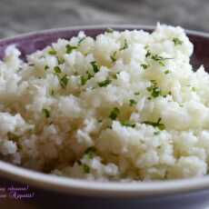 Przepis na 'Fałszywy ryż' z kalafiora - Paleo