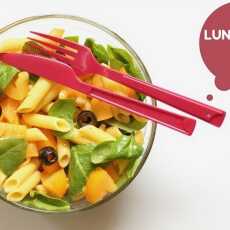 Przepis na Lunchbox #4 - bezglutenowy makaron z pomidorami i oliwkami