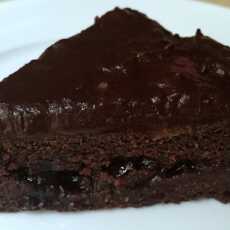 Przepis na Ciasto czekoladowe z czekoladą :) bez laktozy, bez mąki pszennej