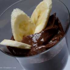 Przepis na Mus z awokado i banana. Błyskawiczny czekoladowo- owocowy deser 