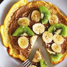 Przepis na Omlet białkowy z płatkami (placek proteinowy) - przepis na zdrowe śniadanie