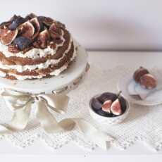 Przepis na BAKING :: Pecan, fig cake with maple mascarpone frosting 