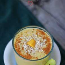 Przepis na Koktajl Owsiane Mango / Mango Oatmeal Smoothie (vegan)