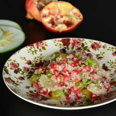 Przepis na Owocowa sałatka z rybą i quinoa. BLW