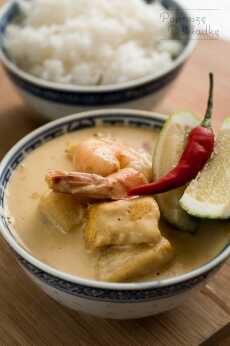 Przepis na Żółte tajskie curry z dynią i krewetkami