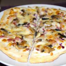 Przepis na Idealna kolacja na tłusty czwartek - Pizza Carbonara 