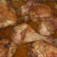 Przepis na Pieczone ćwiartki z kurczaka w rozmarynie