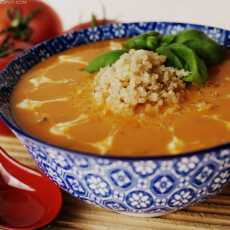 Przepis na Zupa pomidorowa z mlekiem kokosowym i quinoa