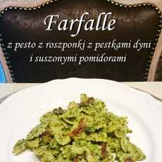 Przepis na Vege Obiad #11 Farfalle z pesto i suszonymi pomidorami