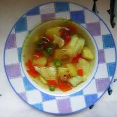 Przepis na Zupa rybna z owocowej marynaty 